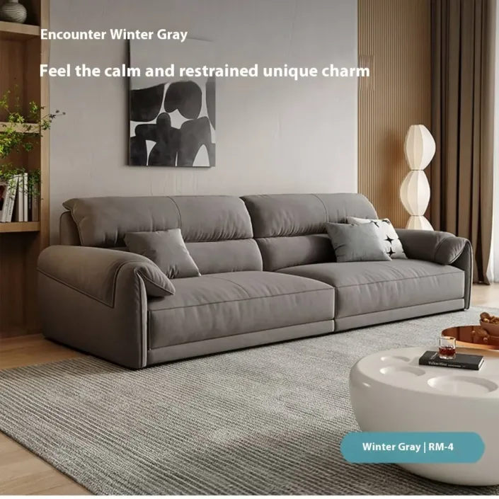 Globe Furnishings - Minimalist Compact Apartment Trendy Down-Filled Tech Fabric Sofa Globe Furnishings - Minimalist Compact Apartment Trendy Down-Filled Tech Fabric Sofa