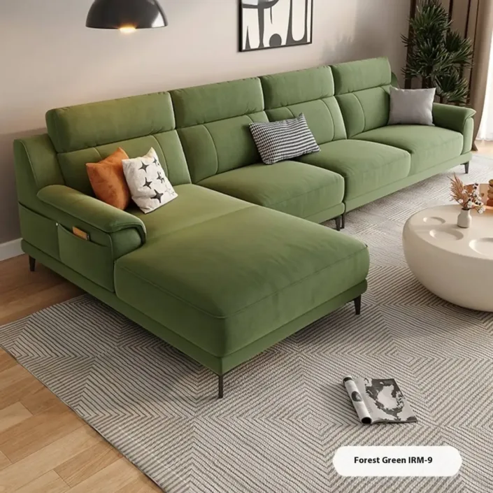 Globe Furnishings - Nordic Modern Antibacterial Fabric Corner Sofa Globe Furnishings - Nordic Modern Antibacterial Fabric Corner Sofa
