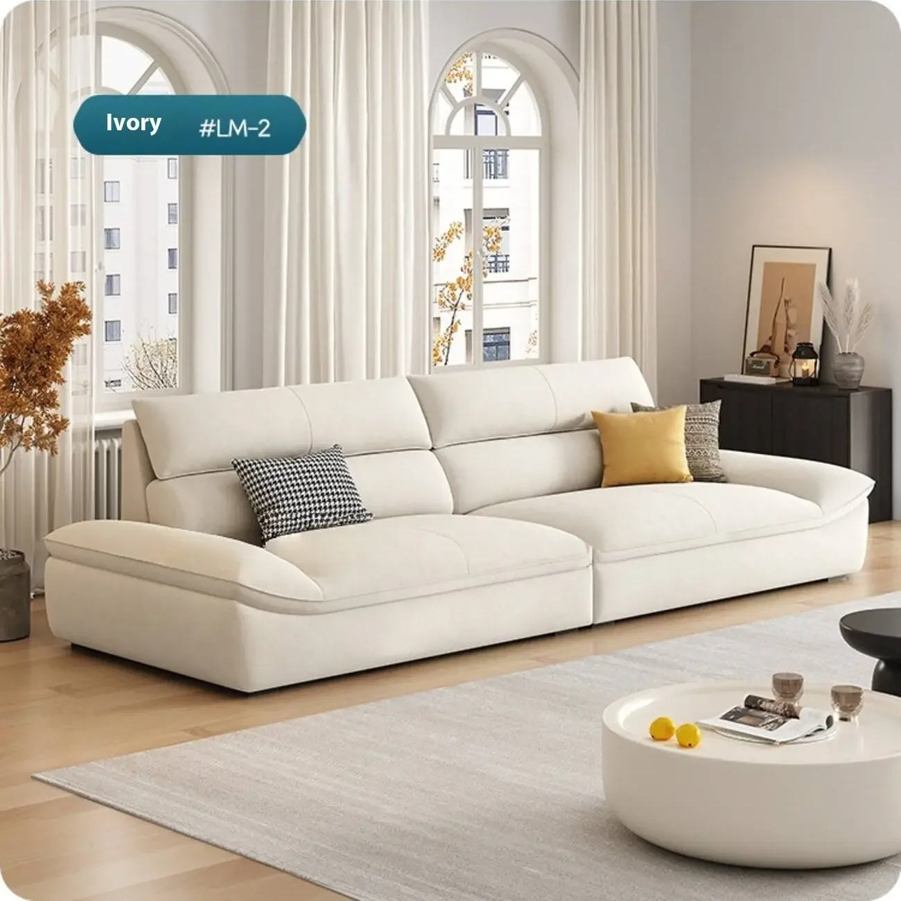 主图-05 Globe Furnishings - 2025 New Compact Sailcloth Upholstered Sofa