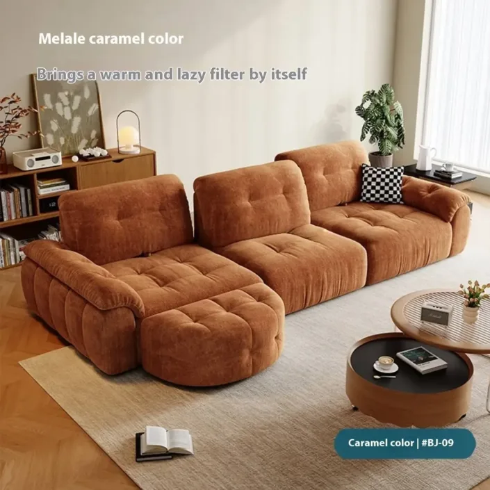 Globe Furnishings - Minimalist Modern Adjustable Pumpkin Sofa