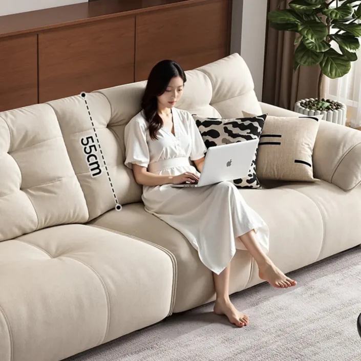 Globe Furnishings - Modular Cat-Proof Fabric Straight Sofa Globe Furnishings - Modular Cat-Proof Fabric Straight Sofa
