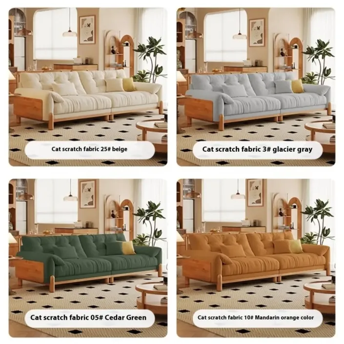 Globe Furnishings - Solid Wood Elephant Ear Cloud Sofa Globe Furnishings - Solid Wood Elephant Ear Cloud Sofa