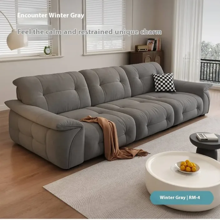 Globe Furnishings - Modern Minimalist Cat Scratch Fabric Sofa Globe Furnishings - Modern Minimalist Cat Scratch Fabric Sofa