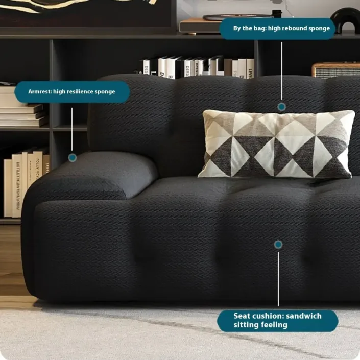 Globe Furnishings - Rochebois Straight-Line Trendy Fabric Sofa Globe Furnishings - Rochebois Straight-Line Trendy Fabric Sofa