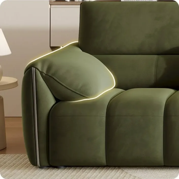 Globe Furnishings - New Linear Luxury Milk Fabric Sofa Globe Furnishings - New Linear Luxury Milk Fabric Sofa