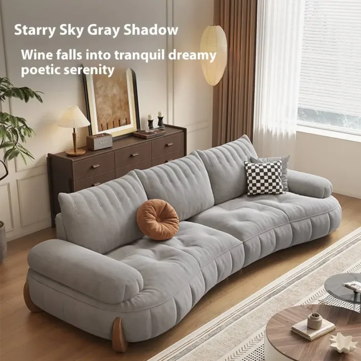 Globe Furnishings - Modern Cream-Style Fabric Sofa Globe Furnishings - Modern Cream-Style Fabric Sofa