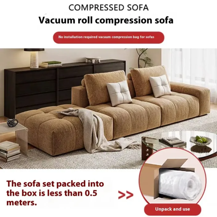 Globe Furnishings - Three-Fold Transformable Compressed Lounge Sofa Bed Globe Furnishings - Three-Fold Transformable Compressed Lounge Sofa Bed