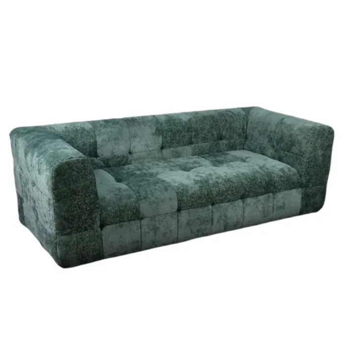 Globe Furnishings - Marshmallow Compressed Straight Row Fabric Sofa Globe Furnishings - Marshmallow Compressed Straight Row Fabric Sofa