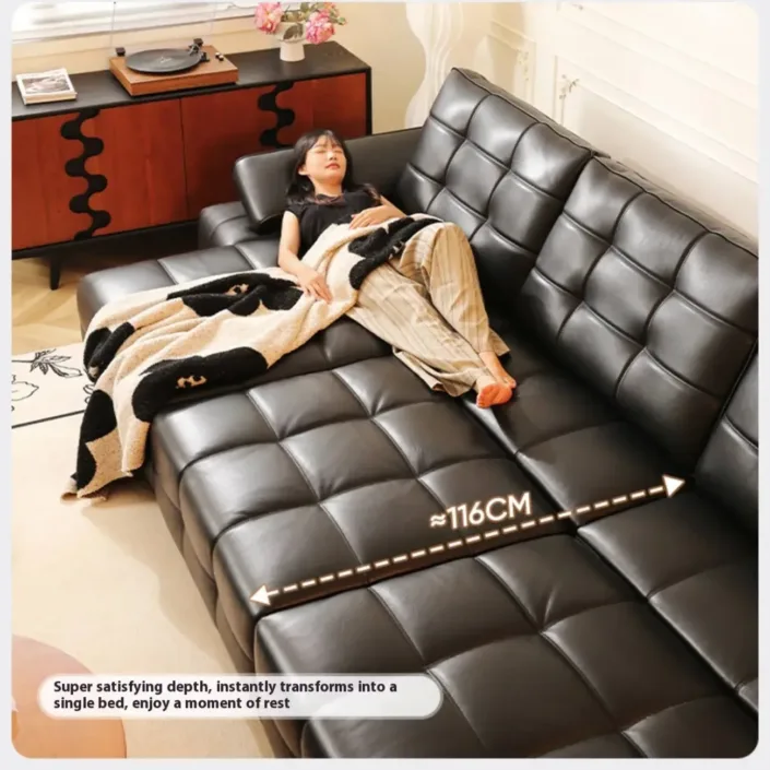Globe Furnishings - Laurence Electric Multifunctional Leather Sofa