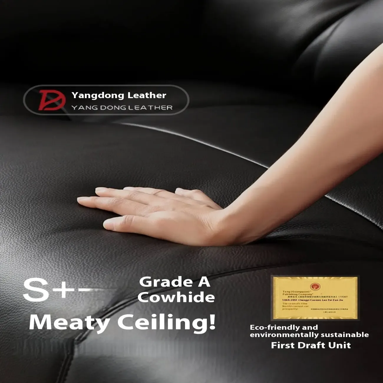 主图-05 Globe Furnishings - Italian Light-Luxury Top-Grain Piano Key Leather Sofa