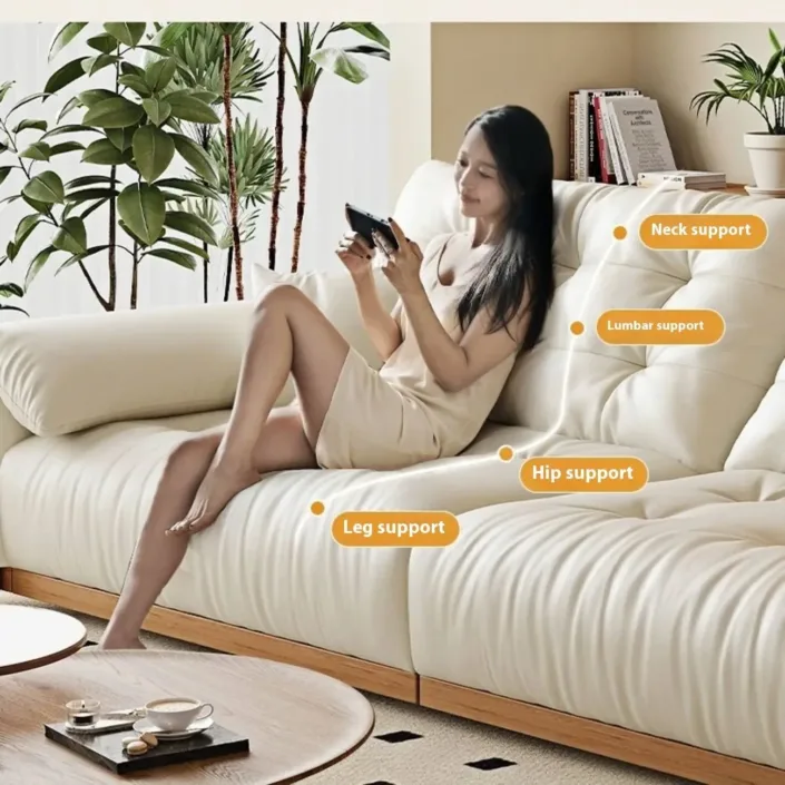 Globe Furnishings - CloudBoost Pro Smart Leather Sofa Globe Furnishings - CloudBoost Pro Smart Leather Sofa