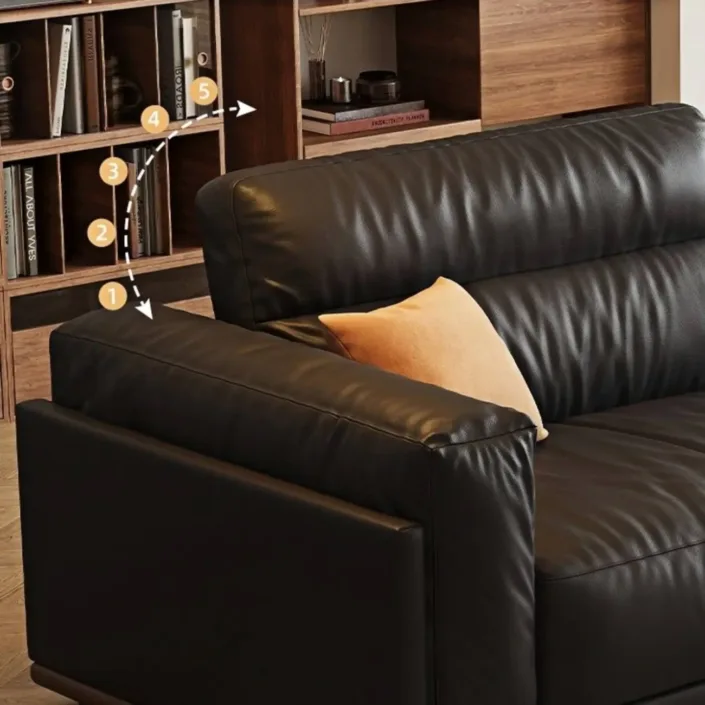 Globe Furnishings - "Embrace of Time" Retro Romantic Leather Sofa Globe Furnishings - "Embrace of Time" Retro Romantic Leather Sofa