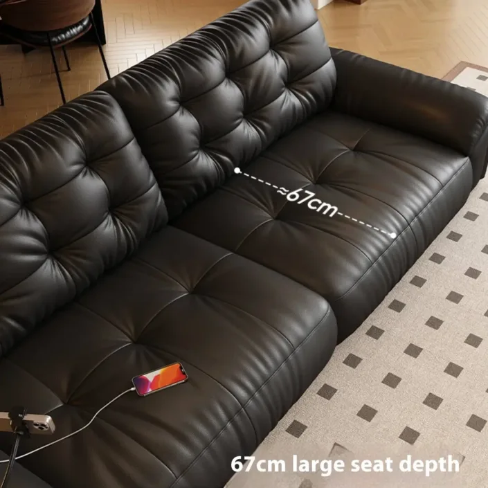 Globe Furnishings - Clouds Embrace The Leather Sofa Globe Furnishings - Clouds Embrace The Leather Sofa