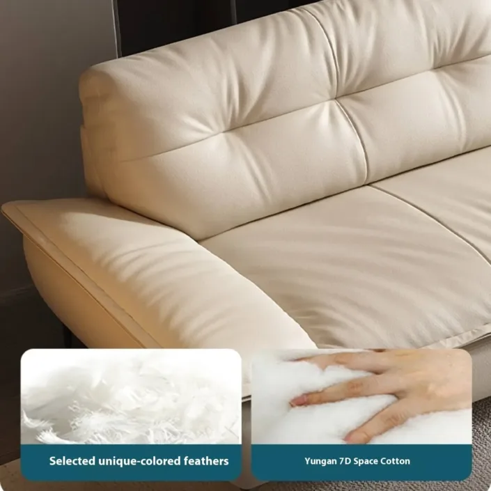 Globe Furnishings - Italian Luxury Cloud-Shaped Sofa in Top-Grain Leather Globe Furnishings - Italian Luxury Cloud-Shaped Sofa in Top-Grain Leather