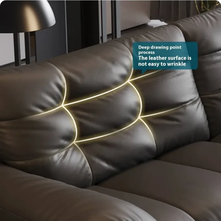 Globe Furnishings - Italian Modern Luxury Leather Sofa Globe Furnishings - Italian Modern Luxury Leather Sofa
