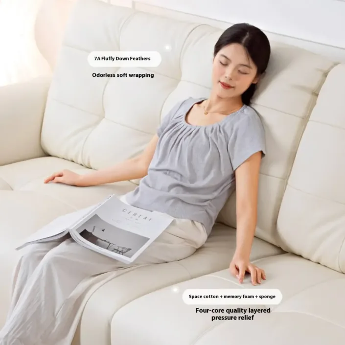 Globe Furnishings - Creamy Top-Grain Leather Swan Sofa: New Seasonal Release Globe Furnishings - Creamy Top-Grain Leather Swan Sofa: New Seasonal Release
