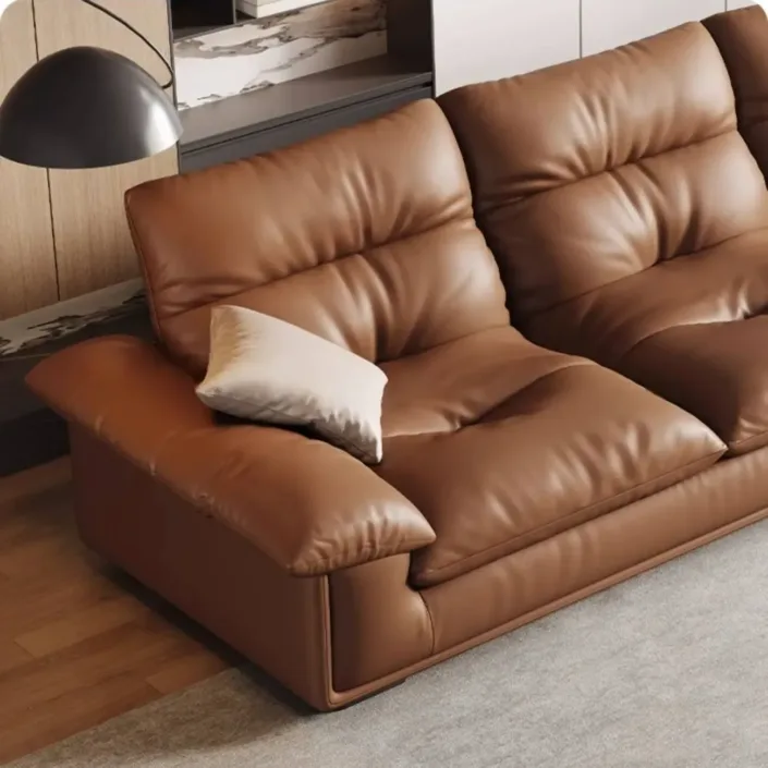 Globe Furnishings - Modern Minimalist Italian Leather Sofa Globe Furnishings - Modern Minimalist Italian Leather Sofa