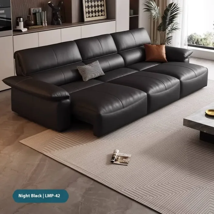 Globe Furnishings - Italian genuine leather electric multi-functional sofa bed Globe Furnishings - Italian genuine leather electric multi-functional sofa bed