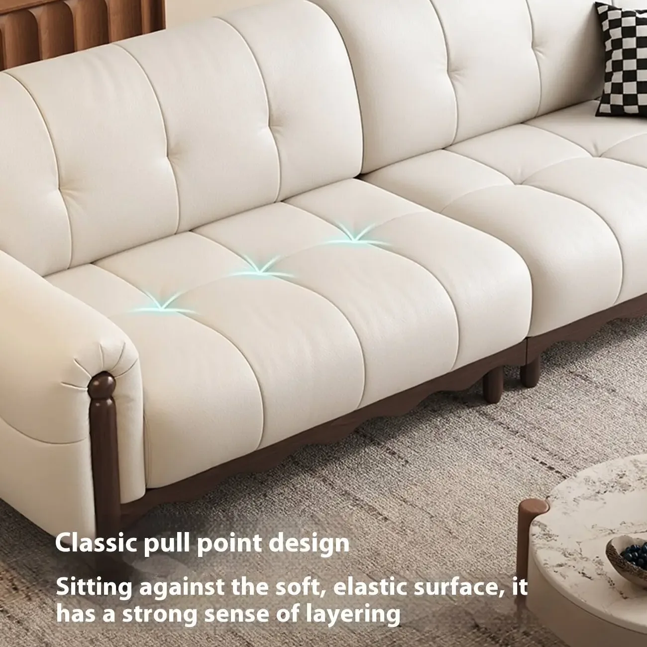 主图-05 Globe Furnishings - Vintage-inspired top-grain leather sofa