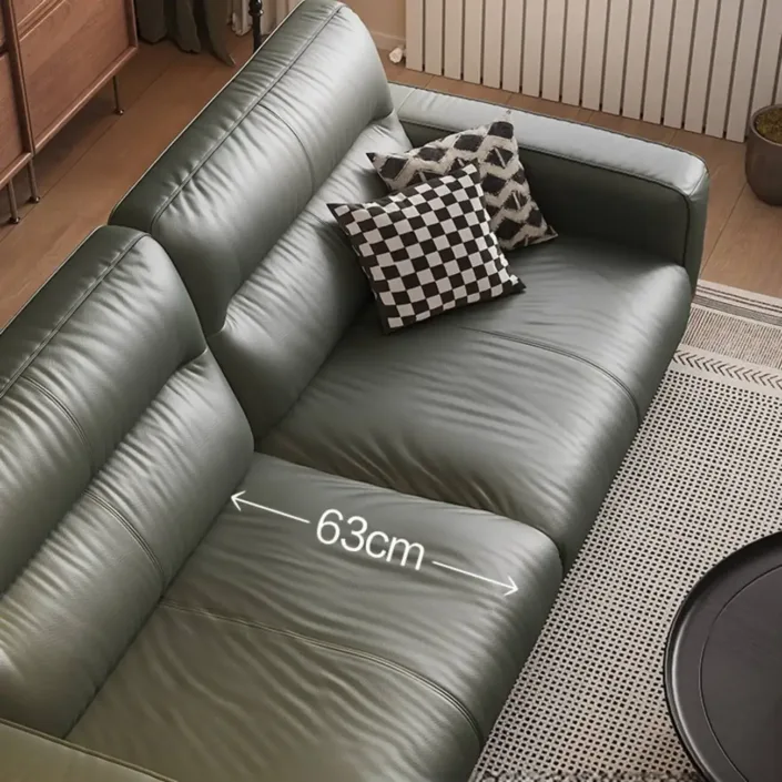 Globe Furnishings - Solid Wood Italian Vintage New Leather Sofa Globe Furnishings - Solid Wood Italian Vintage New Leather Sofa