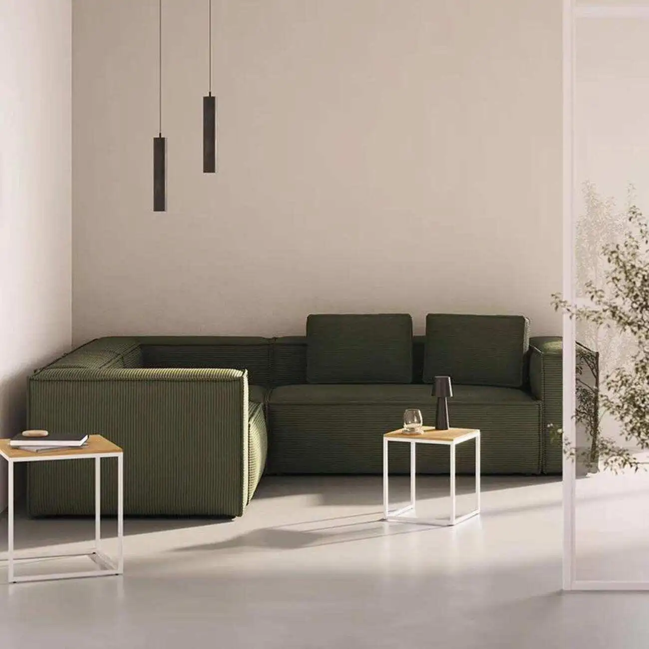 Globe Furnishings - Retro Tofu-Block Compressed Sofa 主图-06