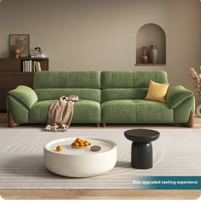 Globe Furnishings - Cream Vintage-style Fabric Sofa Globe Furnishings - Cream Vintage-style Fabric Sofa
