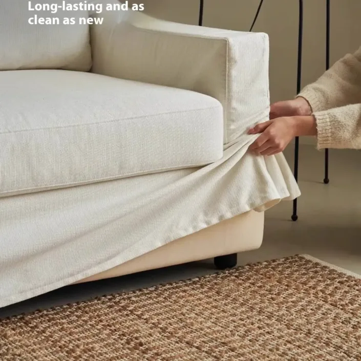 Globe Furnishings - Natural Breeze Direct-Vent Linen Sofa Globe Furnishings - Natural Breeze Direct-Vent Linen Sofa