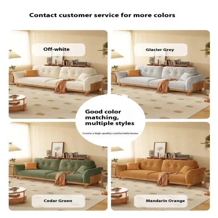 Globe Furnishings - New Chinese-Style Ash Wood Upholstered Sofa Globe Furnishings - New Chinese-Style Ash Wood Upholstered Sofa