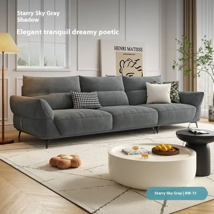 Globe Furnishings - Cream-Style Tech Fabric Sofa