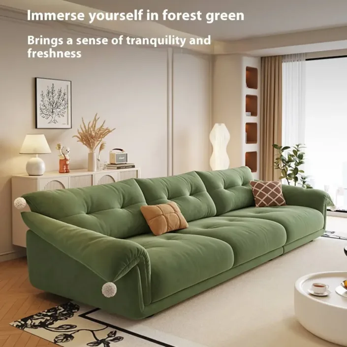 Globe Furnishings - 2025 New Compact Straight-Back Cat-Scratch-Resistant Fabric Sofa Globe Furnishings - 2025 New Compact Straight-Back Cat-Scratch-Resistant Fabric Sofa