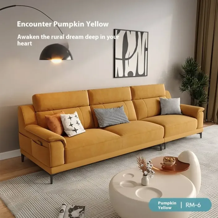 Globe Furnishings - Minimalist Tech-Infused Upholstered Sofa Globe Furnishings - Minimalist Tech-Infused Upholstered Sofa