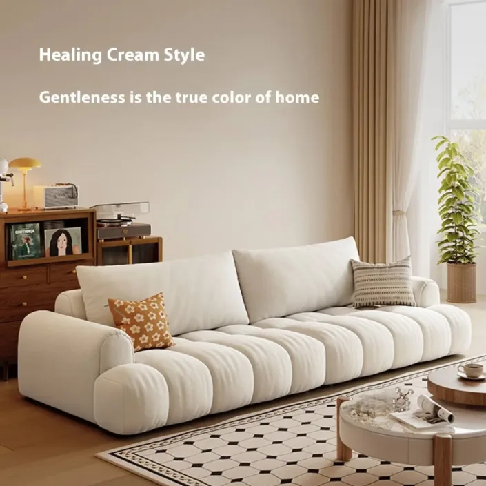 Globe Furnishings - Living Room Light Luxury Modern Puff Sofa Globe Furnishings - Living Room Light Luxury Modern Puff Sofa
