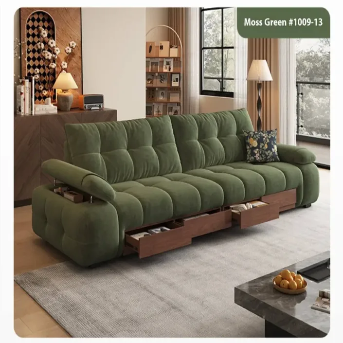 Globe Furnishings - Movable Multi-Storage Sofa Globe Furnishings - Movable Multi-Storage Sofa