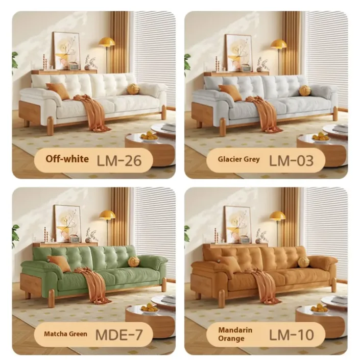 Globe Furnishings - Nordic Cloud Solid Wood Upholstered Sofa Globe Furnishings - Nordic Cloud Solid Wood Upholstered Sofa