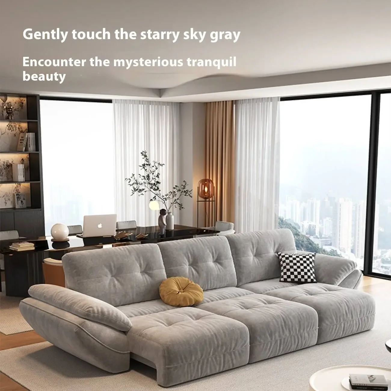 主图-06 Globe Furnishings - New Zero-Wall Electric Sofa