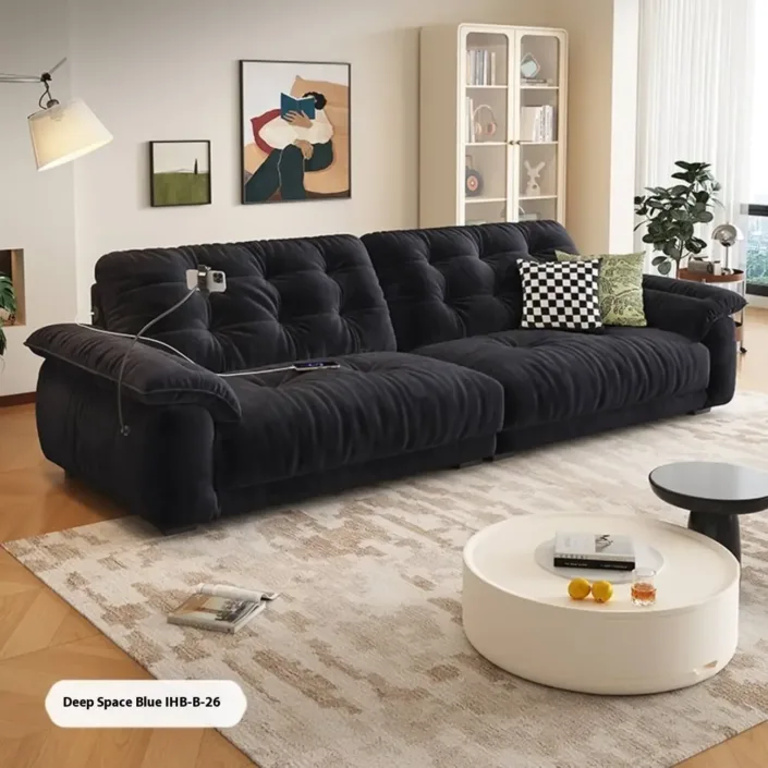 Globe Furnishings - Chenille Functional Charging Space Cloud Sofa Globe Furnishings - Chenille Functional Charging Space Cloud Sofa