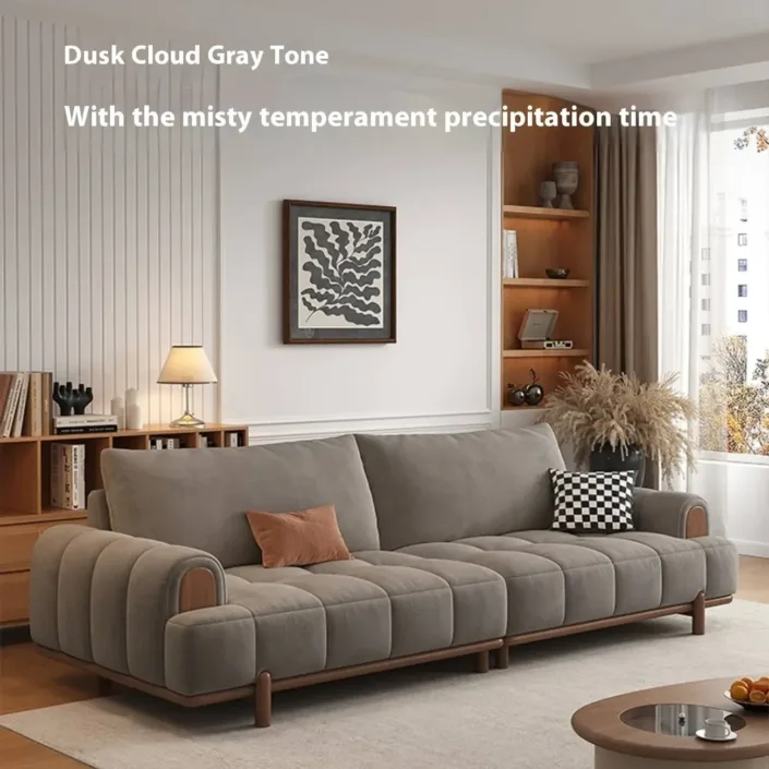 Globe Furnishings - Retro Modern Minimalist Straight-Line Sofa Globe Furnishings - Retro Modern Minimalist Straight-Line Sofa