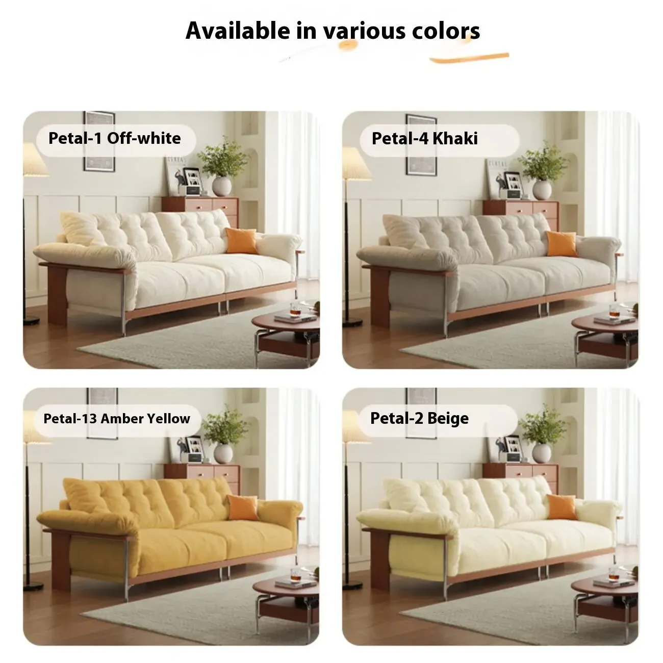 主图-06 Globe Furnishings - French Vintage Chenille Velvet Sofa