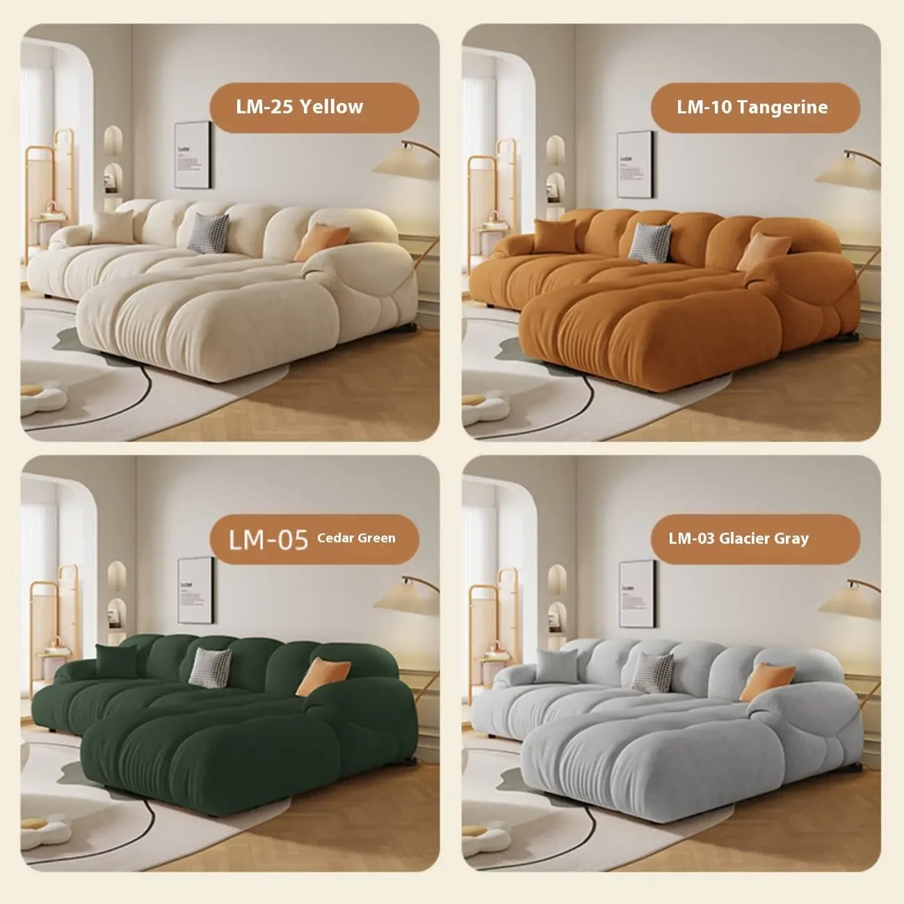 主图-06 Globe Furnishings - Princess Cotton Candy Sofa