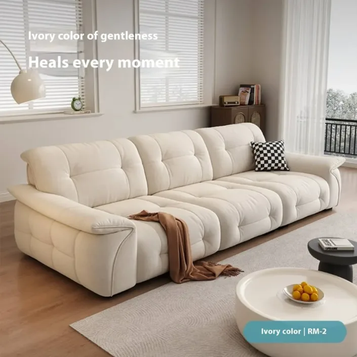 Globe Furnishings - Modern Minimalist Cat Scratch Fabric Sofa Globe Furnishings - Modern Minimalist Cat Scratch Fabric Sofa