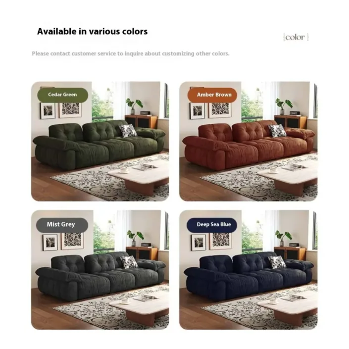 Globe Furnishings - Chenille Italian Minimalist Adjustable Fabric Sofa Globe Furnishings - Chenille Italian Minimalist Adjustable Fabric Sofa