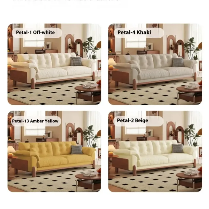 Globe Furnishings - Nordic Solid Wood Snow Neil Sofa