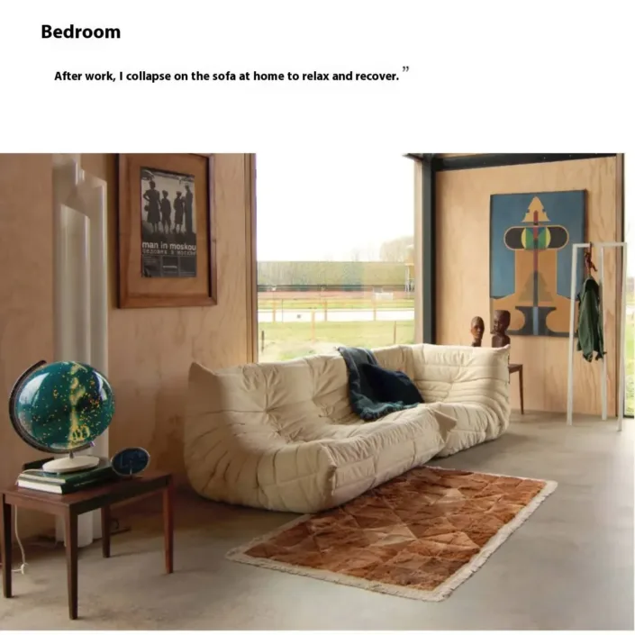 Globe Furnishings - Compressed Caterpillar Lazy Sofa Globe Furnishings - Compressed Caterpillar Lazy Sofa