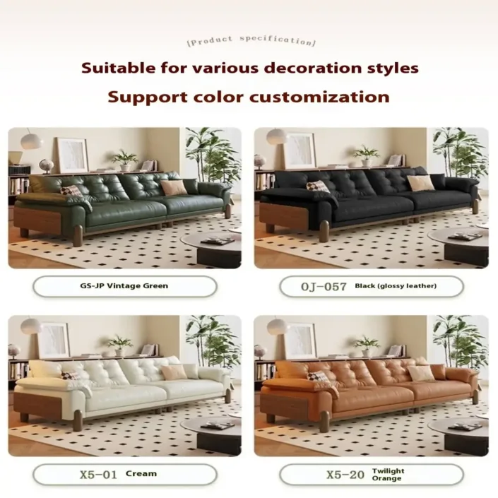 Globe Furnishings - Cloudy Black Walnut Combination Leather Sofa Globe Furnishings - Cloudy Black Walnut Combination Leather Sofa