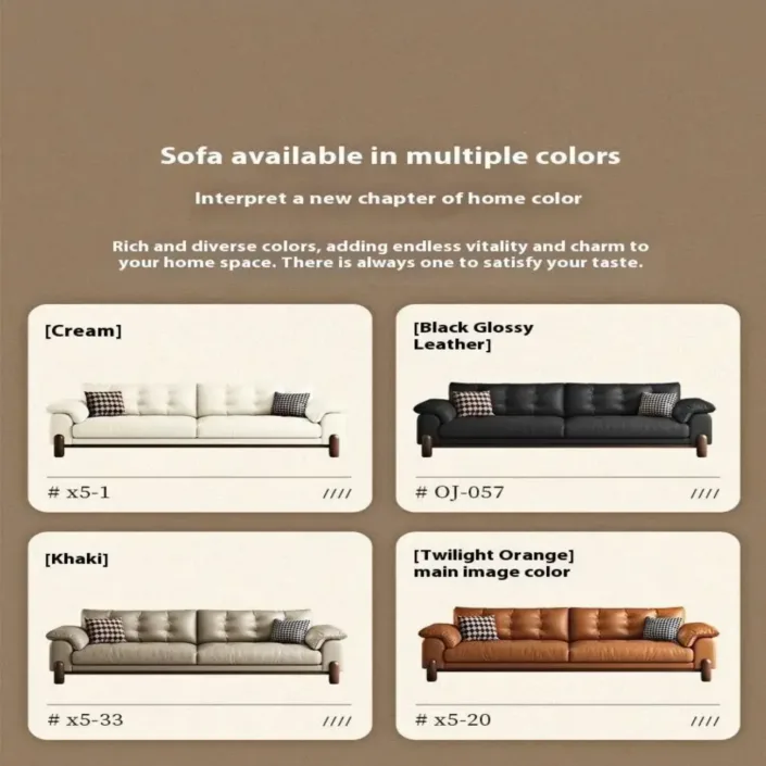 Globe Furnishings - Italian Minimalist High-Leg Top-Grain Leather sofa Globe Furnishings - Italian Minimalist High-Leg Top-Grain Leather sofa