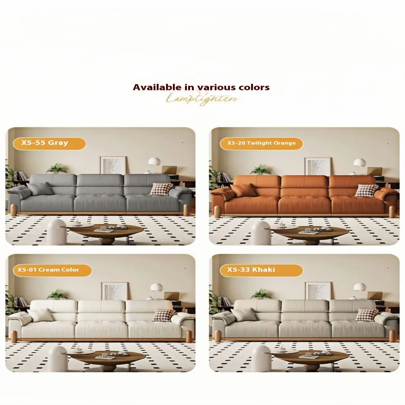 主图-06 Globe Furnishings - Vintage-Style Multifunctional Electric Top-Grain Leather Sofa