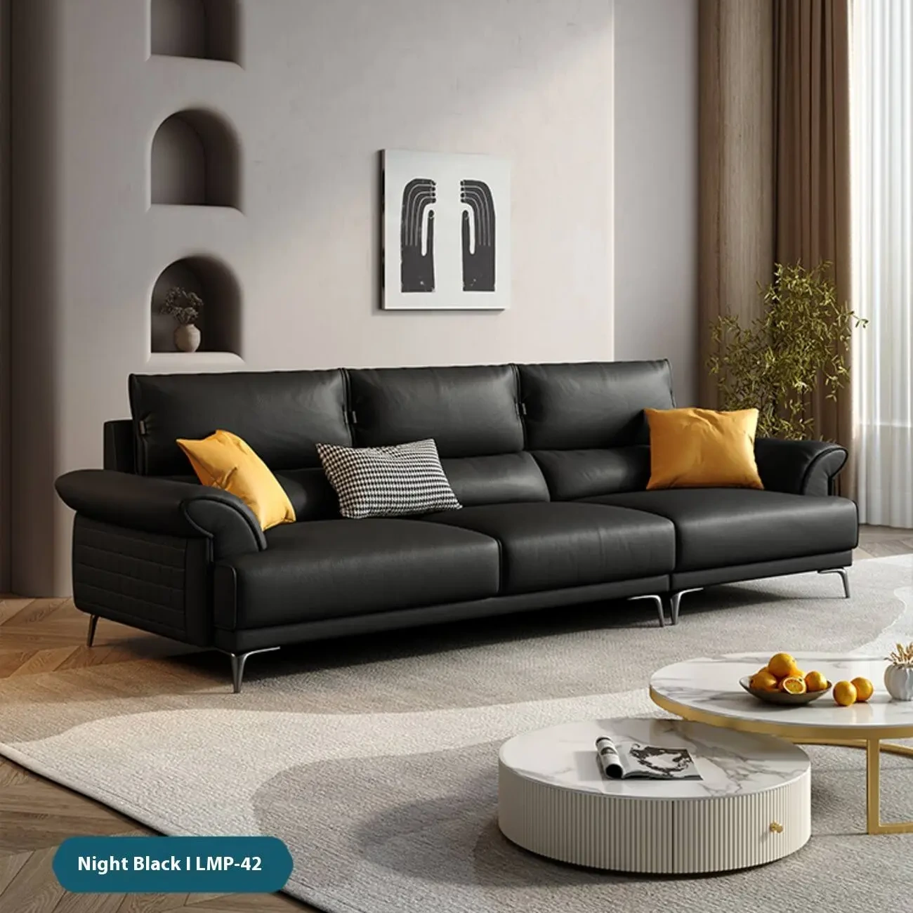 主图-06 Globe Furnishings - Italian Nordic-inspired luxury leather sofa