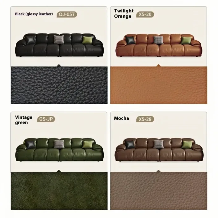 Globe Furnishings - New Luxury Cloud-Style Leather Sofa Globe Furnishings - New Luxury Cloud-Style Leather Sofa