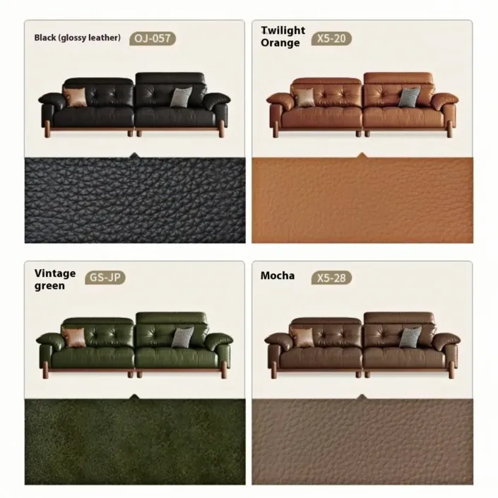 Globe Furnishings - Medieval-inspired vintage leather sofa Globe Furnishings - Medieval-inspired vintage leather sofa