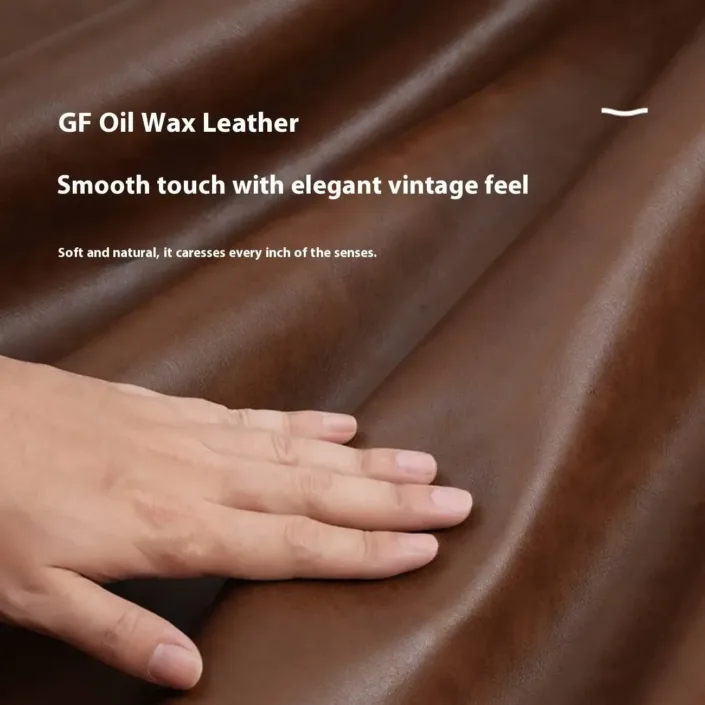 Globe Furnishings - Oil-wax leather retro-style modern American straight sofa Globe Furnishings - Oil-wax leather retro-style modern American straight sofa
